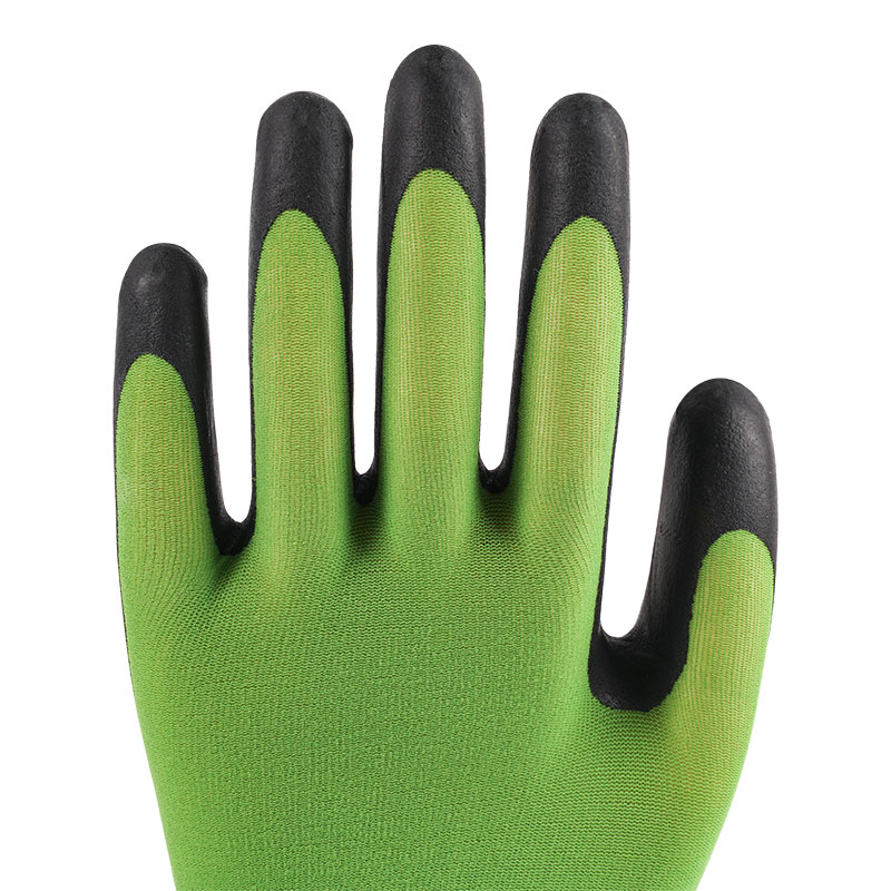 21 Gauge Ultra Fin Foaming Green Nylon Latex Handskar